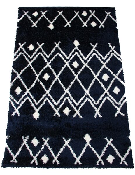 Koberec Boho 590 NAVY BLUE/CREAM rozmery koberec: 60x100 cm
