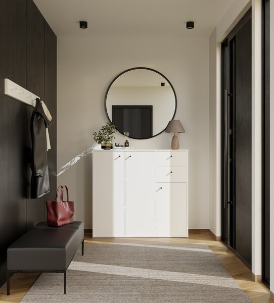 TP Living Komoda Fran 120 cm biela