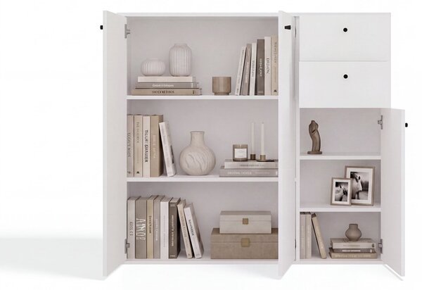 TP Living Komoda Fran 120 cm biela