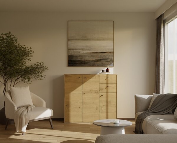 TP Living Komoda Fran 120 cm dub Artisan