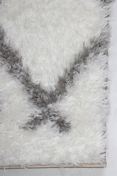 Koberec Boho 590 CREAM/D.GREY rozmery koberec: 80x150 cm