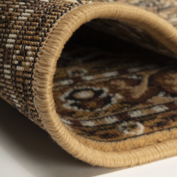 Alfa Carpets , Behúň na mieru TEHERAN T-102 beige, šíre 100 cm, béžová, chodba / predsieň