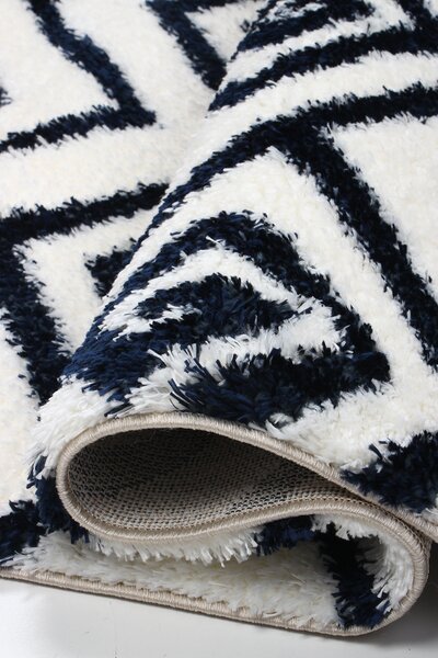 Koberec Boho 638 CREAM/NAVY BLUE rozmery koberec: 60x100 cm