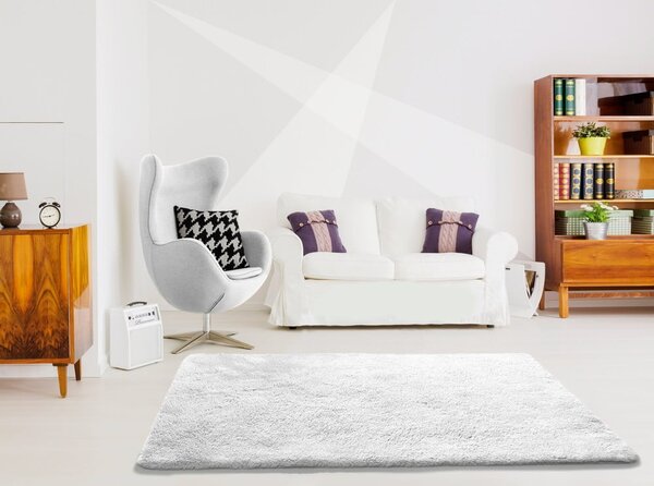 Biely koberec Universal Alpaca Liso, 140 x 200 cm