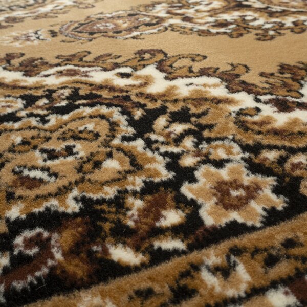 Alfa Carpets , Behúň na mieru TEHERAN T-102 beige, šíre 100 cm, béžová, chodba / predsieň