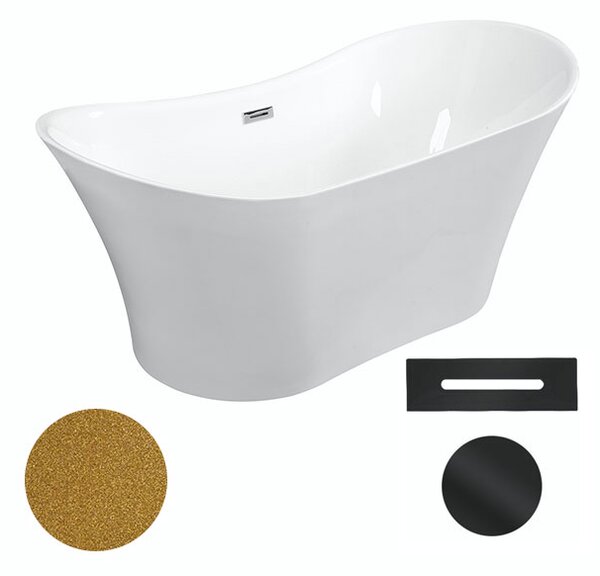 Besco Akrylátová voľne stojaca vaňa Amber Glam Z 170x80