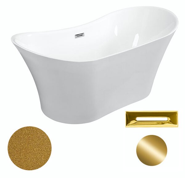 Besco Akrylátová voľne stojaca vaňa Amber Glam Z 170x80
