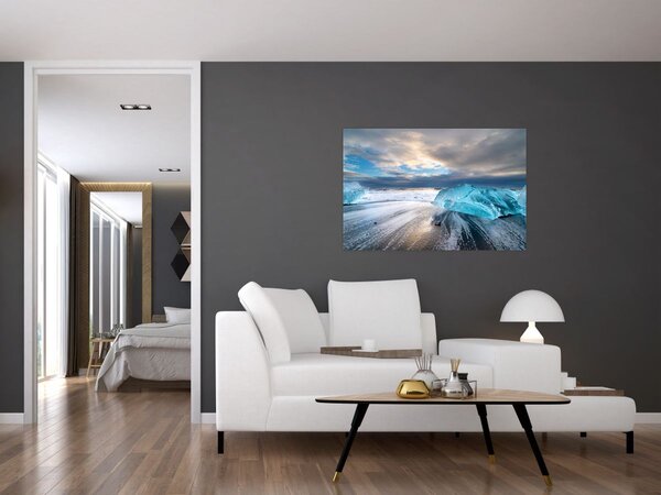 Obraz - Diamantová pláž (90x60 cm)