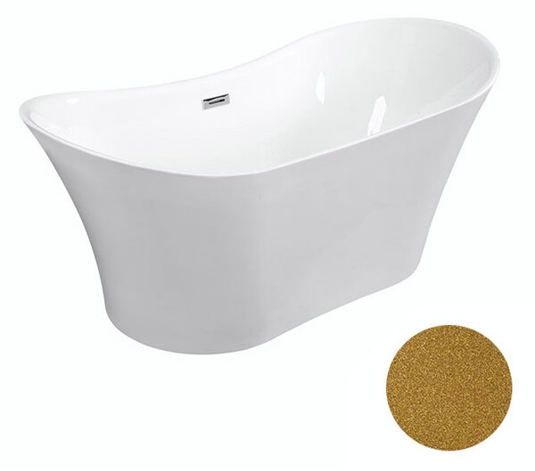 Besco Akrylátová voľne stojaca vaňa Amber Glam Z 170x80