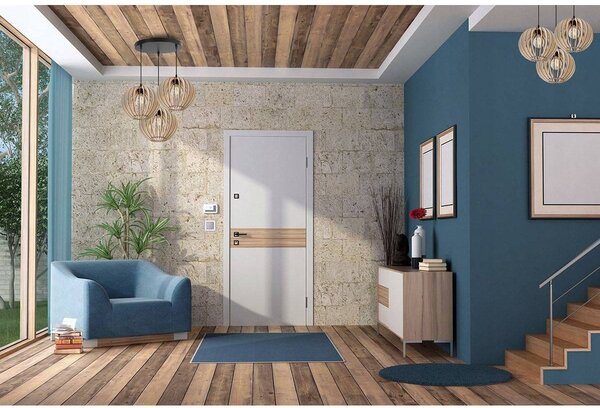 Závesné svietidlo Timber 2, 3x drevené tienidlo, o