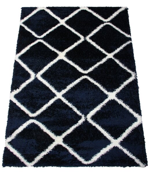 Koberec Boho 613 NAVY BLUE/CREAM rozmery koberec: 80x150 cm