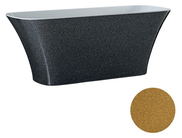 Besco Voľne stojaca vaňa z liateho mramoru Assos Glam 160x70