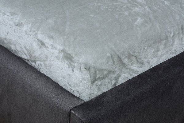 Prestieradlo mikroplyš MOA 90x200 cm strieborné