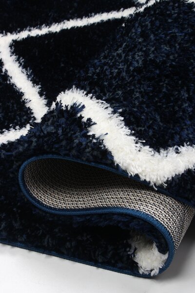 Koberec Boho 613 NAVY BLUE/CREAM rozmery koberec: 80x150 cm