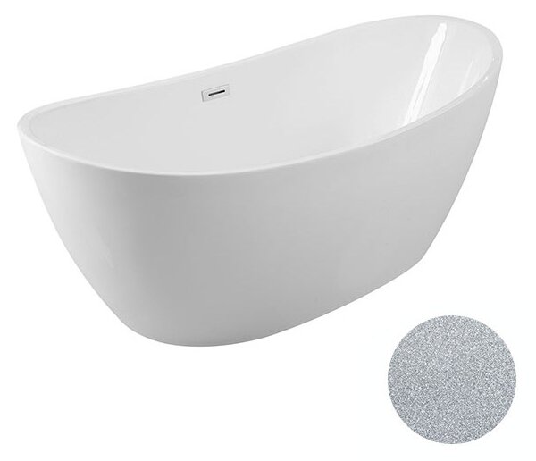 Besco Akrylátová voľne stojaca vaňa Ayla Glam S 170x80