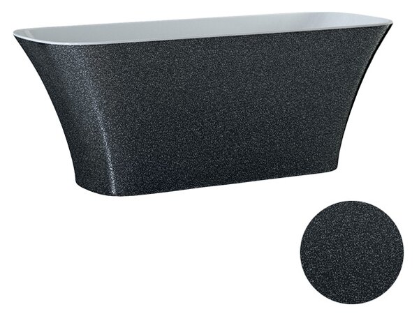 Besco Voľne stojaca vaňa z liateho mramoru Assos Glam 160x70