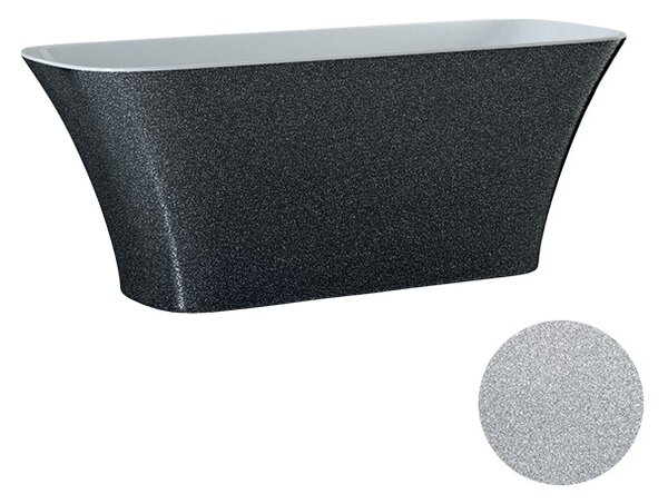 Besco Voľne stojaca vaňa z liateho mramoru Assos Glam 160x70
