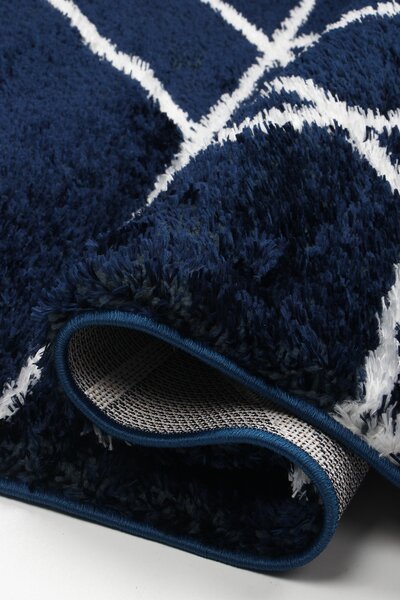 Koberec Boho 659 NAVY BLUE/CREAM rozmery koberec: 80x150 cm