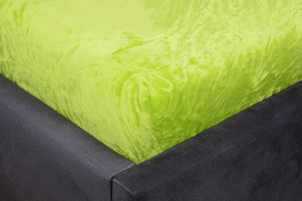 Prestieradlo mikroplyš MOA 90x200 cm limetkové