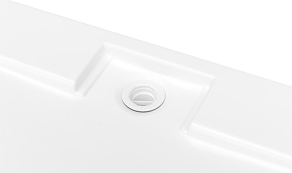 Besco Štvrťkruhová akrylátová sprchová vanička AXIM HR 80x80 (90x90) UltraSlim BESCO-Rozmery: 80x80