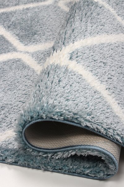 Koberec Boho 613 BLUE/CREAM rozmery koberec: 60x100 cm