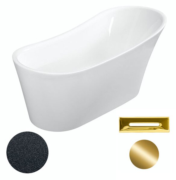 Besco Akrylátová voľne stojaca vaňa Calima Glam G 170x74