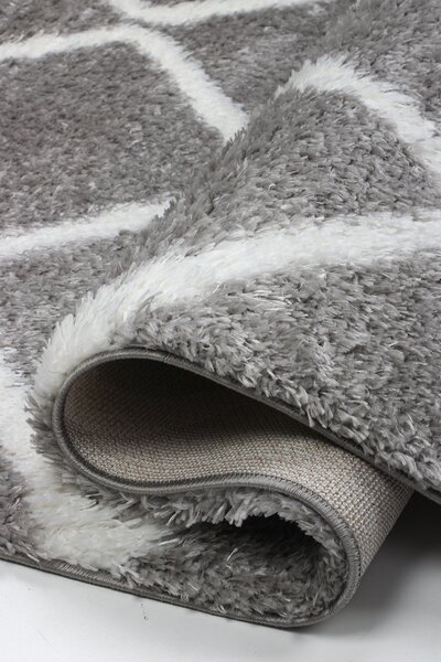 Koberec Boho 613 D.GREY/CREAM rozmery koberec: 60x100 cm