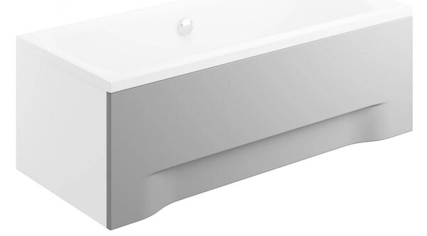 Univerzálny čelný krycí panel biely k obdĺžnikovej vani Polimat POLIMAT-Rozmery: 100x51 - pre vane: CAPRI 100x70 / MINI 100x65