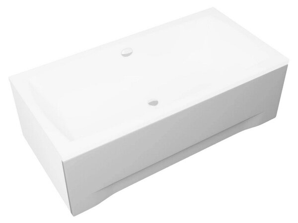 Univerzálny čelný krycí panel biely k obdĺžnikovej vani Polimat POLIMAT-Rozmery: 100x51 - pre vane: CAPRI 100x70 / MINI 100x65