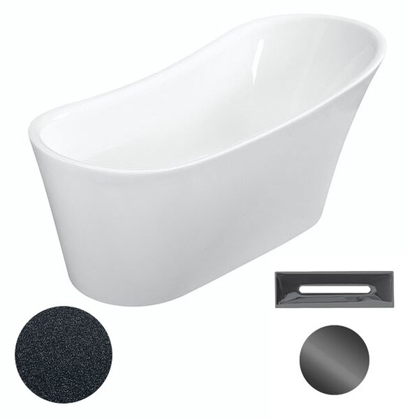 Besco Akrylátová voľne stojaca vaňa Calima Glam G 170x74