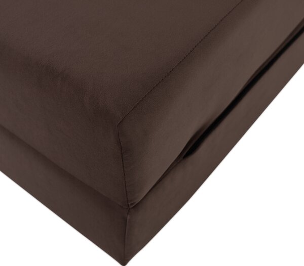 KONDELA Skladací matrac/kreslo, 2v1, hnedá Taupe, PELOS