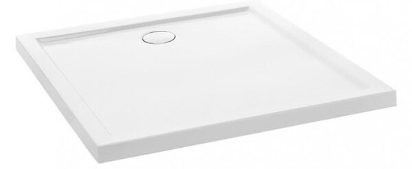 Polimat Štvorcová akrylátová sprchová vanička Goliat 80x80 (90x90) POLIMAT-Farba: Biela, POLIMAT-Rozmery: 80x80