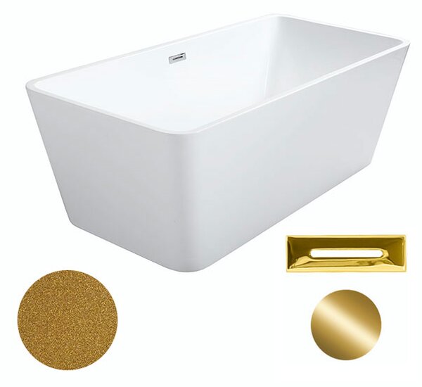 Besco Akrylátová voľne stojaca vaňa Evita Glam Z 160x80