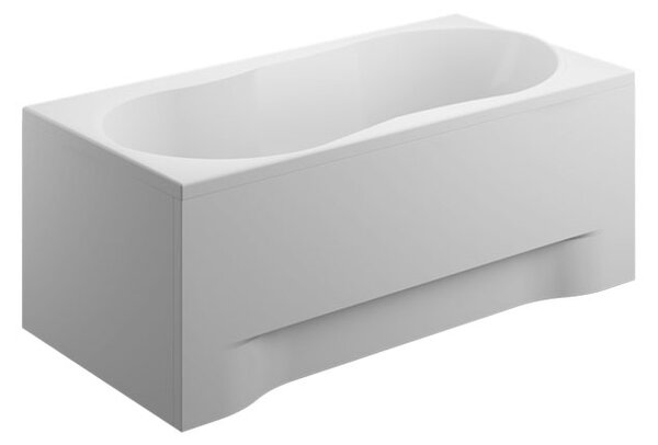 Polimat Akrylátová obdĺžniková vaňa Elza 140x70 (150x70, 160x75, 170x75) POLIMAT-Farba: Biela, POLIMAT-Rozmery: 140x70