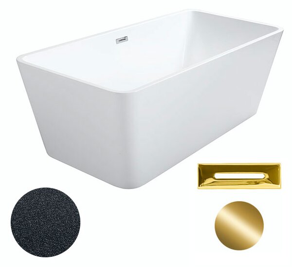 Besco Akrylátová voľne stojaca vaňa Evita Glam G 160x80