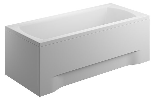 Polimat Akrylátová obdĺžniková vaňa Ines 160x75 (170x75, 180x80, 190x90) POLIMAT-Farba: Biela, POLIMAT-Rozmery: 160x75
