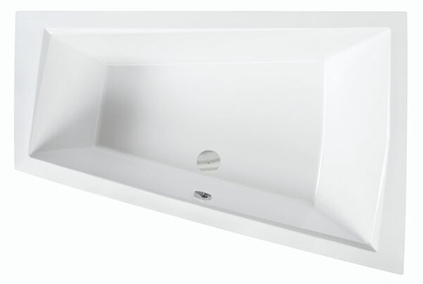 Besco Akrylátová asymetrická vaňa so zníženým lemom Intima Duo Slim 170x125 (180x125) BESCO-Rozmery: 170x125, BESCO-Farba: Biela, BESCO-Orientácia: Ľavá