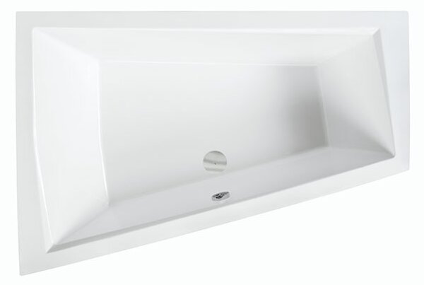 Besco Akrylátová asymetrická vaňa so zníženým lemom Intima Duo Slim 170x125 (180x125) BESCO-Rozmery: 170x125, BESCO-Farba: Biela, BESCO-Orientácia: Ľavá