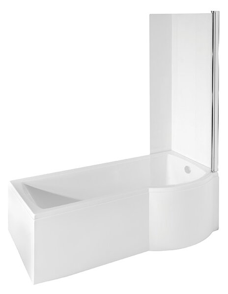 Besco Akrylátová atypická vaňa s vaňovou zástenou INSPIRO VK 150x70 (160x70, 170x70)