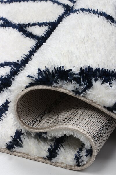 Koberec Boho 610 CREAM/NAVY BLUE rozmery koberec: 60x100 cm