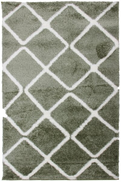 Koberec Boho 613 GREEN/CREAM rozmery koberec: 60x100 cm