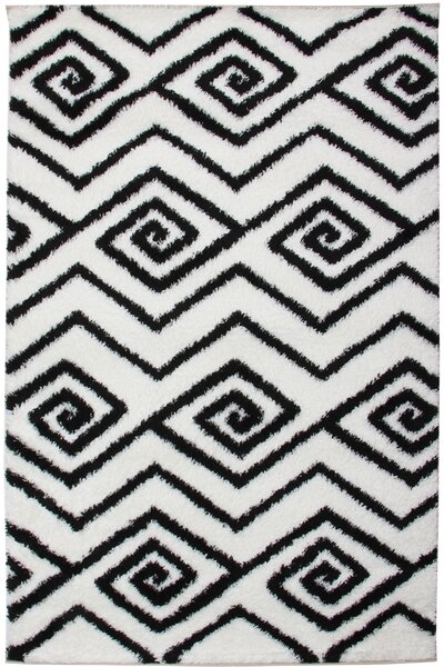 Koberec Boho 638 CREAM/BLACK rozmery koberec: 60x100 cm