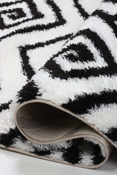 Koberec Boho 638 CREAM/BLACK rozmery koberec: 60x100 cm