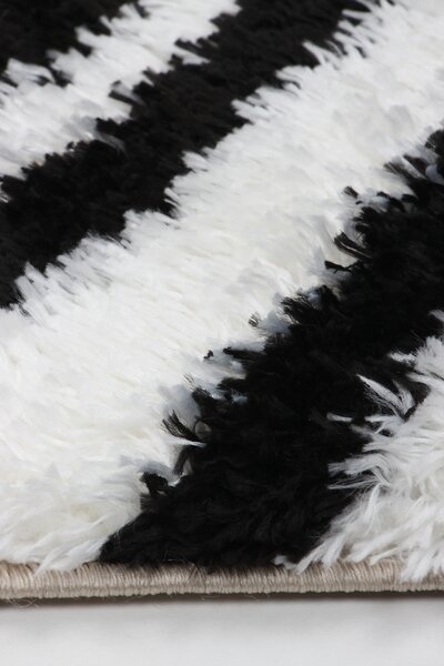 Koberec Boho 638 CREAM/BLACK rozmery koberec: 60x100 cm