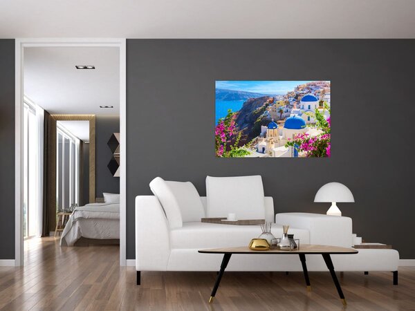 Obraz - Santorini, Grécko (90x60 cm)