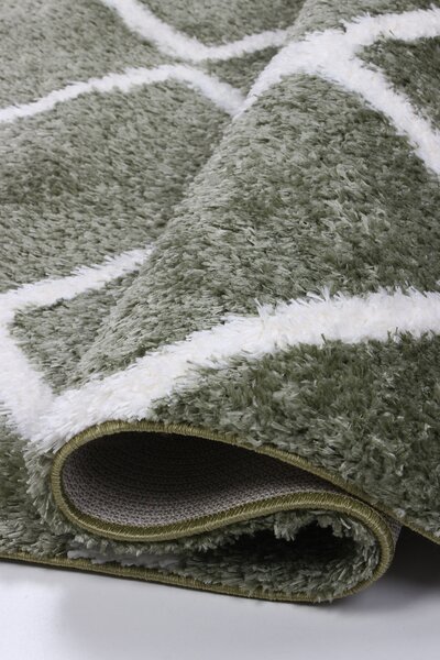 Koberec Boho 613 GREEN/CREAM rozmery koberec: 60x100 cm