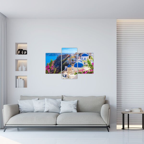 Obraz - Santorini, Grécko (90x60 cm)
