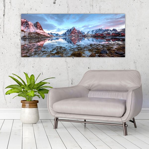 Obraz - Východ slnka nad Reine (120x50 cm)