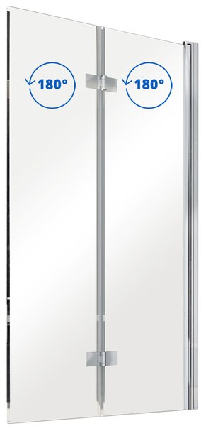 Besco Vaňová zástena PRESTIGIO 80150 (80x150 cm | Transparent)