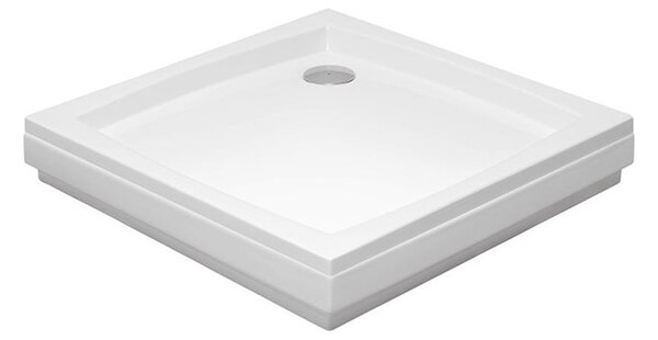 Polimat Štvorcová akrylátová sprchová vanička Patio 2 80x80 (90x90) POLIMAT-Farba: Biela, POLIMAT-Rozmery: 80x80